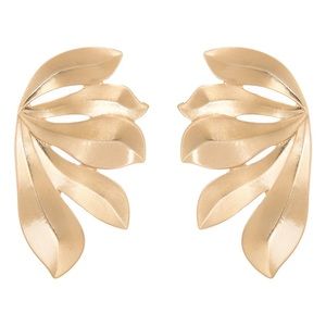 MELROSE and MARKET Statement Leaf Stud Earrings